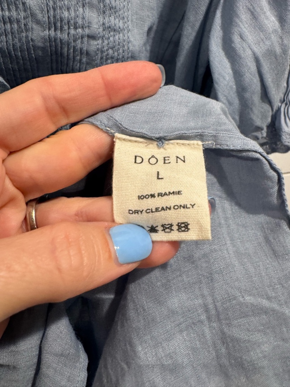 Doen Piper mini dress French blue - Picture 4 of 5